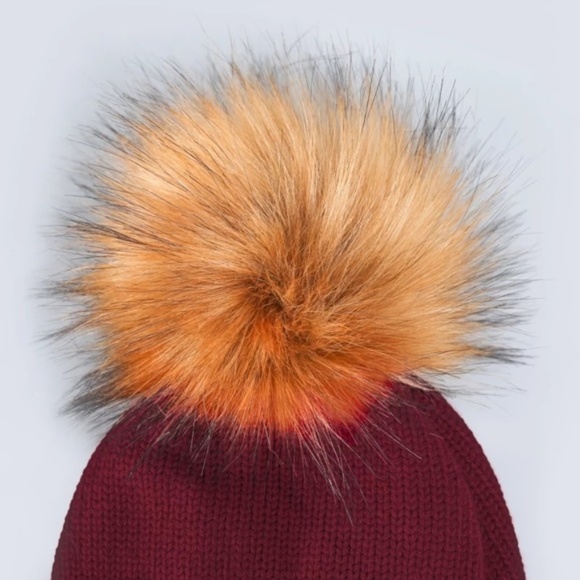 Winter Women Girl Skullies Beanie Cap Pompon Fur - Picture 2 of 11